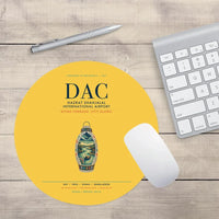Thumbnail for Hazrat Shahjalal International Airport Dhaka (DAC) design on yellow round mouse pad