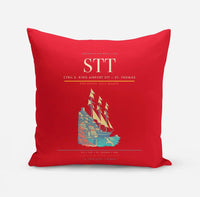 Thumbnail for Cyril E. King Airport (STT) design on red pillow