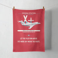 Thumbnail for Cessna Citation X+ design on red towel