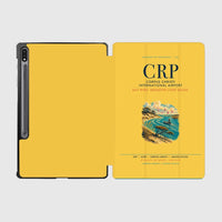 Thumbnail for Corpus Christi International Airport (CRP) design on yellow samsung tablet tablet case