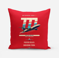 Thumbnail for Boeing 777-200ER design on red pillow