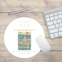 Thumbnail for Avram Iancu Cluj International Airport CLJ Mouse-Pad Round - White