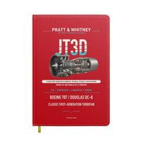 Thumbnail for JT3D design on red notebook