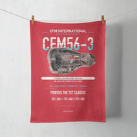 Thumbnail for CFM56-3 design on red towel