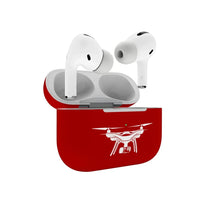 Thumbnail for Drone Silhouette AirPods Pro plastic case - Red