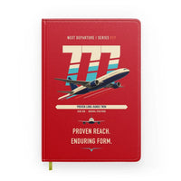 Thumbnail for Boeing 777-200ER design on red notebook