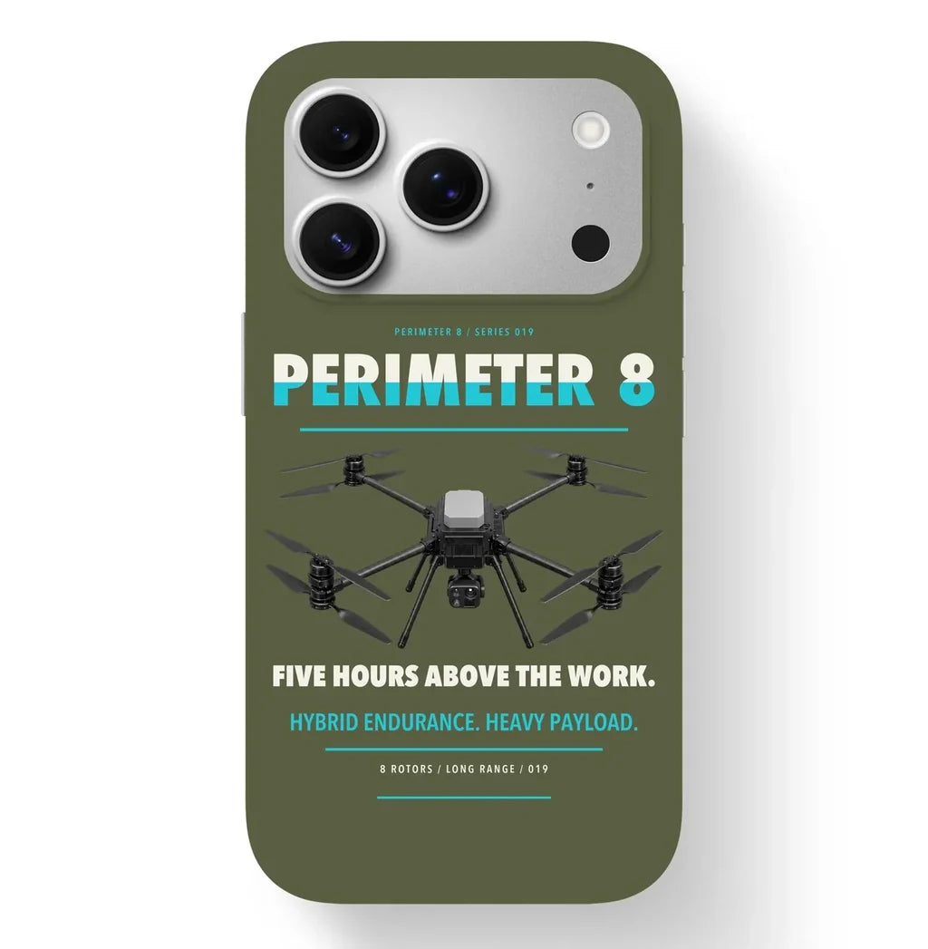 Skyfront Perimeter 8 Case design on green army iphone case