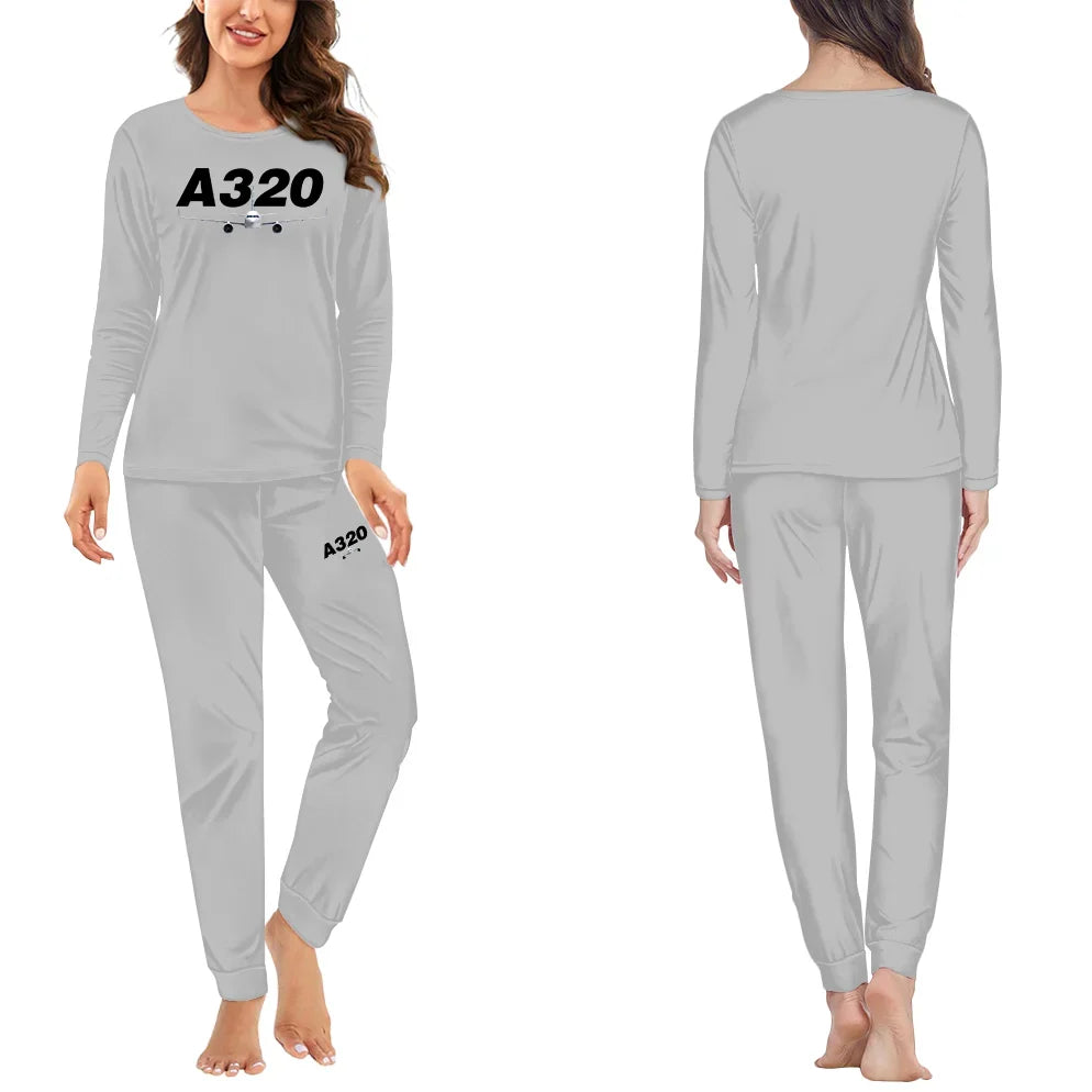 Super Airbus A320 women pajamas - Light Gray