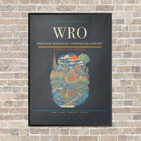 Thumbnail for Wrocaw Nicolaus Copernicus Airport WRO - Canvas Framed - Gray