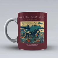 Thumbnail for VINTAGE G4273 - The Hull Cleaning Day - Ceramic Mug design on darkred