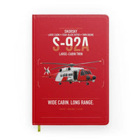 Thumbnail for Sikorsky S-92A design on red notebook
