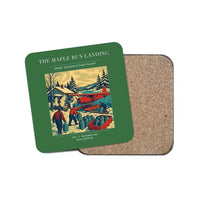 Thumbnail for The Maple Run Landing - Designed Coasters design on green 1-piece