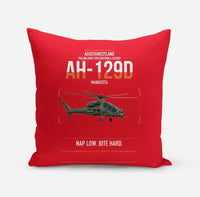 Thumbnail for AgustaWestland AH-129D Mangusta design on red pillow