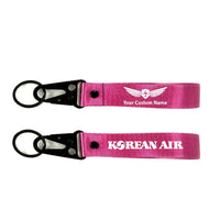 Thumbnail for Korean Airlines Hawk-shaped key chain, Pink+ NAME