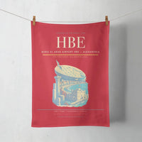 Thumbnail for Borg El Arab Airport (HBE) design on red towel