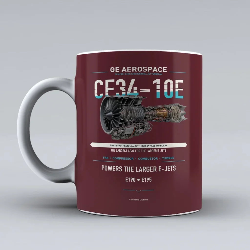 Mug design on dark red cf34 10e