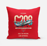 Thumbnail for Cessna 208 Caravan design on red pillow