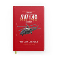 Thumbnail for Leonardo AW149 design on red notebook