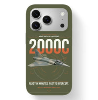 Thumbnail for Dassault Mirage 2000C RDI design on green army magsafe iphone case, for iPhone 17 Pro