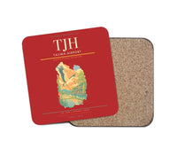 Thumbnail for Tajima Airport (TJH) design on red 1 piece coaster