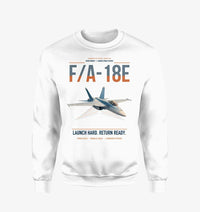 Thumbnail for F-A-18E Super Hornet design on white sweatshirt