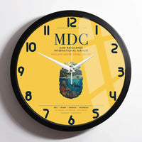Thumbnail for Sam Ratulangi International Airport Manado (MDC) design on yellow framed wall clock