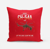 Thumbnail for Sikorsky CH-54A Tarhe design on red pillow