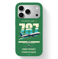 Thumbnail for Boeing 787-10 Dreamliner design on green magsafe iphone case