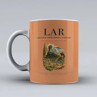 Thumbnail for Laramie Regional Airport (LAR) airport code design on orange ceramic mug