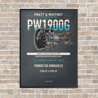 Thumbnail for PW1900G vertical canvas print - framed - gray background