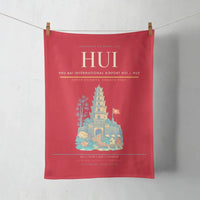 Thumbnail for Phu Bai International Airport (HUI) design on red towel