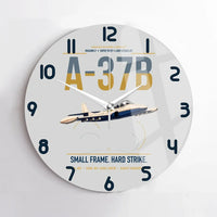 Thumbnail for A-37B Dragonfly design on light gray no frame wall clock