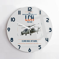 Thumbnail for HAL LCH Prachand design on light gray no frame wall clock