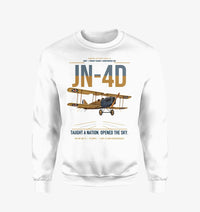Thumbnail for Curtiss JN-4D Jenny design on white sweatshirt