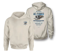 Thumbnail for AE 2100D3 design on khaki hoodie
