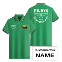 Thumbnail for Customisable Pilots Looking Down at People Polo Shirt - view 7