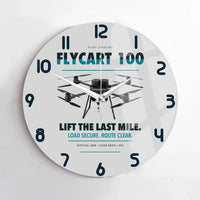 Thumbnail for DJI FlyCart 100 design on light gray no frame wall clock