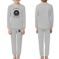 Thumbnail for In Thrust We Trust children pajamas - Light Gray