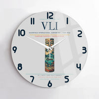 Thumbnail for Bauerfield International Airport (VLI) design on light gray no frame wall clock