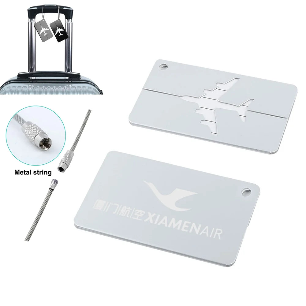 Xiamen Airlines Aluminum Luggage tag in silver