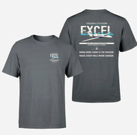 Thumbnail for Cessna Citation Excel design on gray double-side t-shirt, double-side print