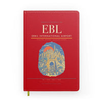 Thumbnail for Erbil International Airport (EBL) design on red notebook