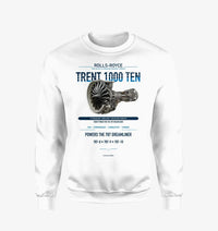 Thumbnail for TRENT 1000 TEN design on white sweatshirt
