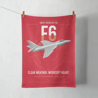 Thumbnail for Hawker Hunter F6 design on red towel