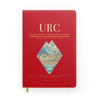Thumbnail for Urumqi Diwopu International Airport (URC) design on red notebook