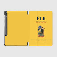 Thumbnail for Florence Airport (FLR) design on yellow samsung tablet tablet case