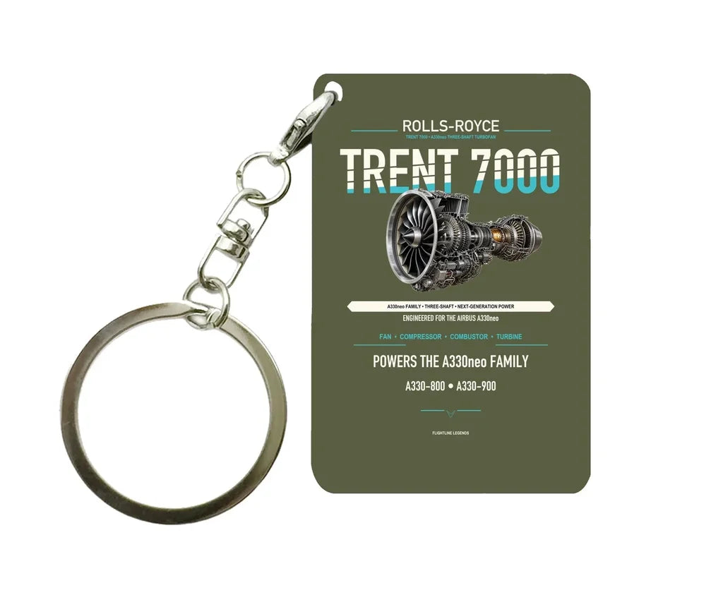 TRENT 7000 Key Chain design on green army key chain