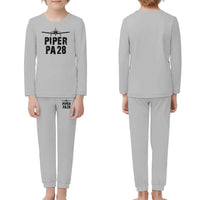 Thumbnail for Piper PA28 & Plane children pajamas - Light Gray