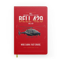 Thumbnail for Bell 429 design on red notebook