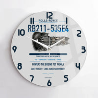 Thumbnail for RB211-535E4 design on light gray no frame wall clock
